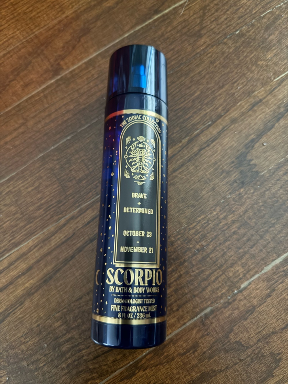 Bath & Body Works Scorpio Fine Fragrance Mist - Navy Blue & Gold